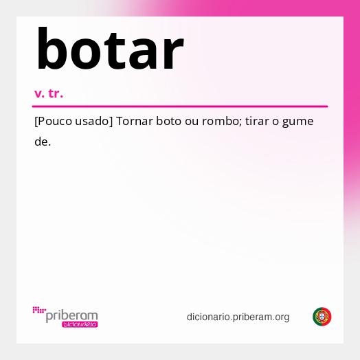 Significado de botar